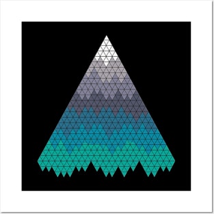 Geometric Mountain Posters and Art